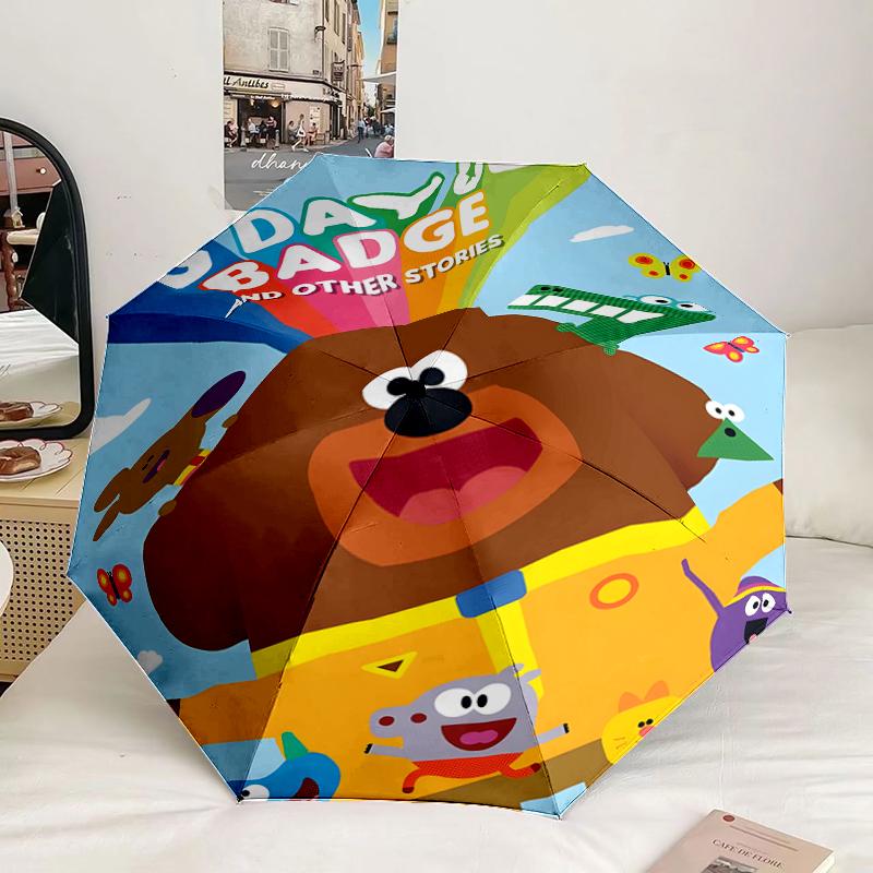Cute Du-ggee Adventure Umbrella 8-Frame for Travel, camping, Casual Lightweight Portable Umbrella, Essential for every family Holidays Gift