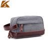 New Makeup Bag Travel Portable Large Capacity Cosmetic Bag Retro Waterproof Canvas with PU Leather Toiletry Bags for Women And Men