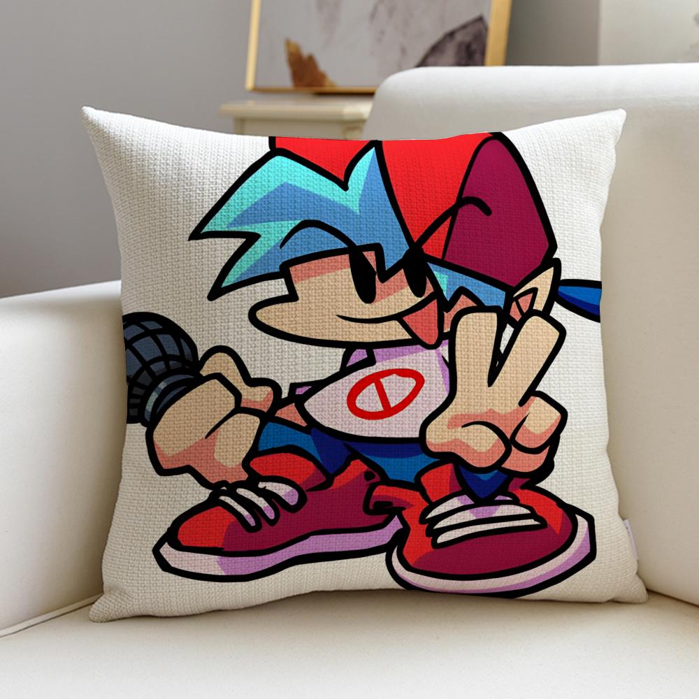 GGame Friday Night FunkinS Cushion Cover Breathable and skinfriendly linen pillowcase square removable and washable cushion
