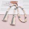 Wooden Beads String Vintage Rustic Durable Decorative Portable Fashionable Prayer Beads for Living Room