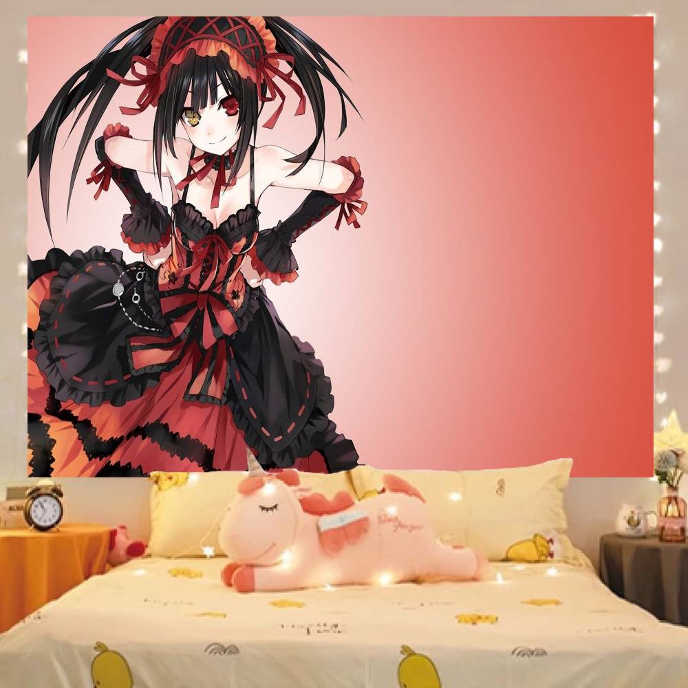 1 шт. Токисаки Куруми Аниме Date A Live Баннер Фон Супер Сцена Украшение Баннер Фон для детского душа