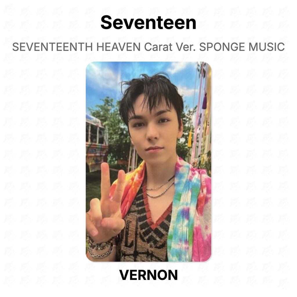 Seventeen СЕМНАДЦАТОЕ НЕБО Каратная версия. Официальная фотокарточка SPONGE MUSIC