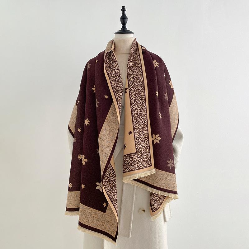 Women Winter Warm Scarf Soft Solid Color Shawl Wrap Outdoor Neck Scarves