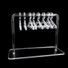 8 Pcs Hangers Shaped Holder Personalized Earrings Display Racks Hanging Clothes Stand Storage Organizer Holders