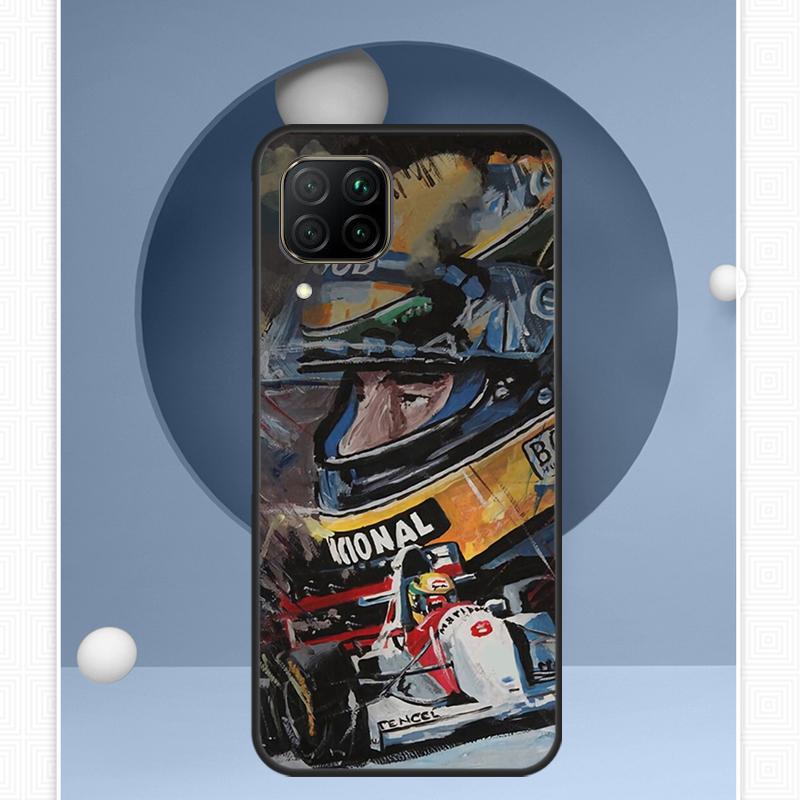 Чехол Ayrton Senna F1 для Huawei Nova Y91 Y60 Y70 Y72 Y90 Y61 12s 12i 11i 8i 10 9 SE P20 P40 Lite P30 P60 Pro