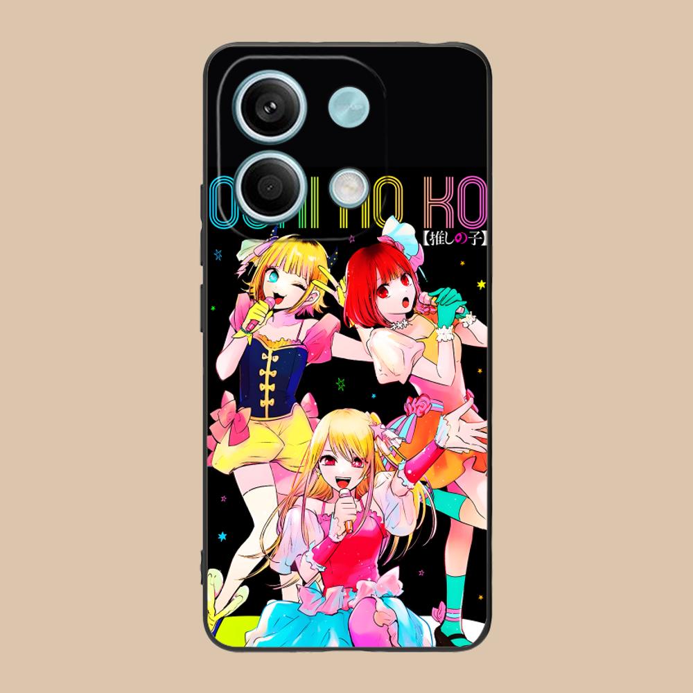 Oshi no ko B-Komachi Чехол для телефона для POCO M6 M5 M4 M3 X7 X6 X5 X4 X3 F6 F5 F4 Pro GT 5G Цветной Защитный Красивый Чехол Роскошный