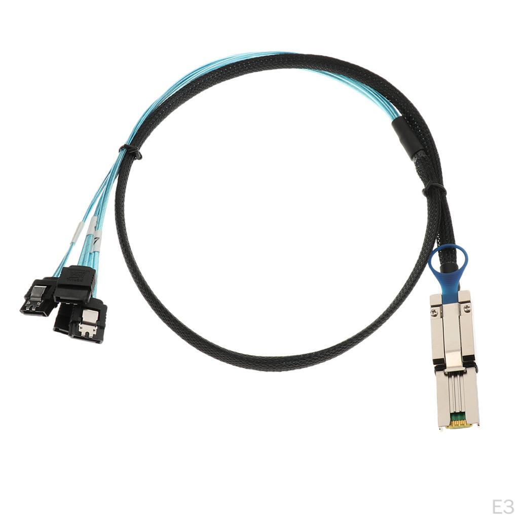 -Кабель-адаптер SAS 26P SFF-8088 на 4x 7-контактный 6 Гбит/с 30AGW с защелкой