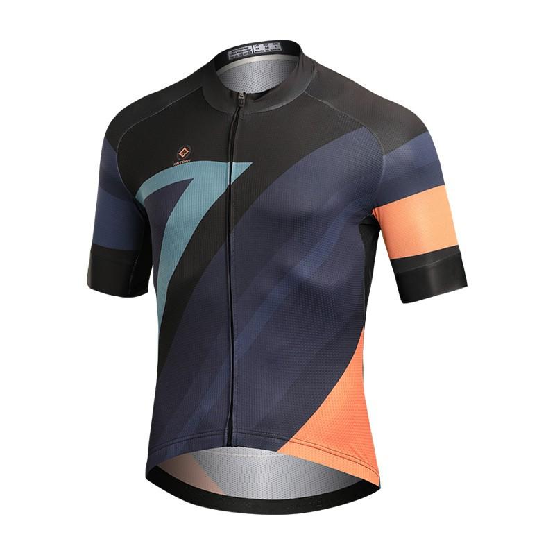 XINTOWN Short Sleeve Cycling Jersey Men Moisture Wicking Bike Shirt Outdoor Sports