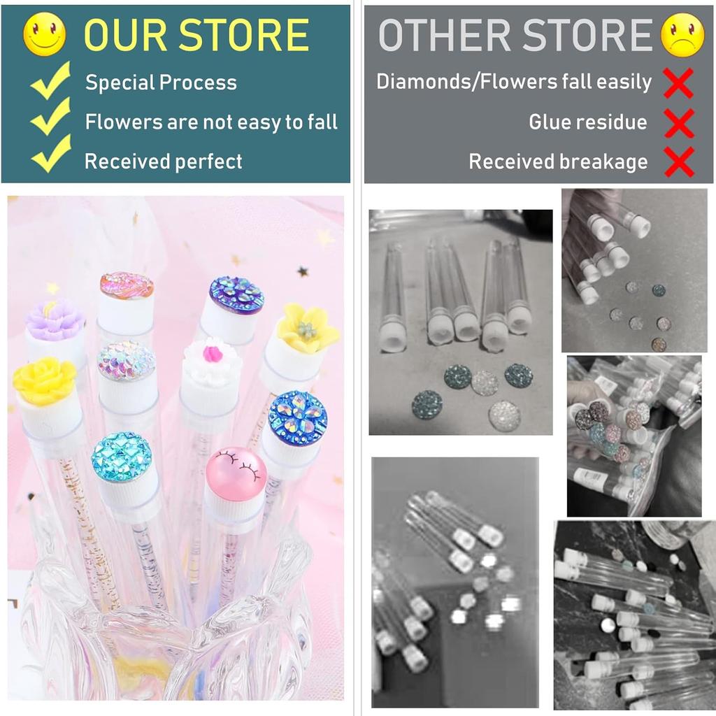 50Sets Mascara Wand Tube Diamond HeadMascara Brushes Eyelash Spoolies Brush Makeup ToolApplicator Eyelash Brush Tubes Makeup Brush