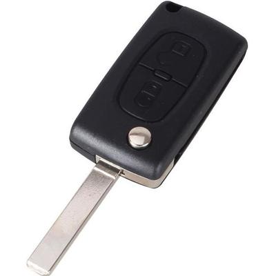 Корпус ключа для Peugeot 207 307 308 3008 5008 807 Expert Partner C2 C3 C4 C8 Berlingo Jumpy - CE0536 - 2 кнопки лезвие®