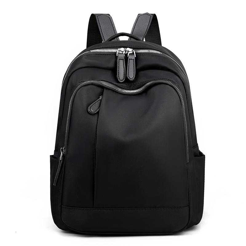 New Women's Bag Oxford Cloth Backpack Large Capacity Casual Lightweight Travel Bag Fashionable Simple Schoolbag