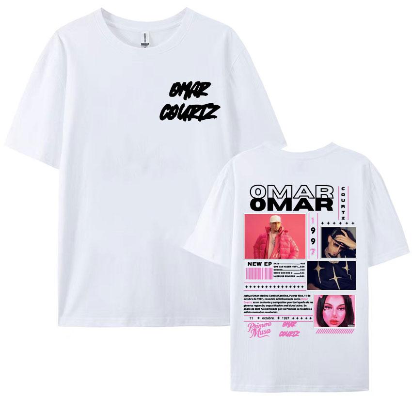 Rapper Omar Courtz Primera Musa Album Tour T Shirt Mens Womens Clothing Hip Hop Fashion Aesthetic Casual Short Sleeve Tshirts