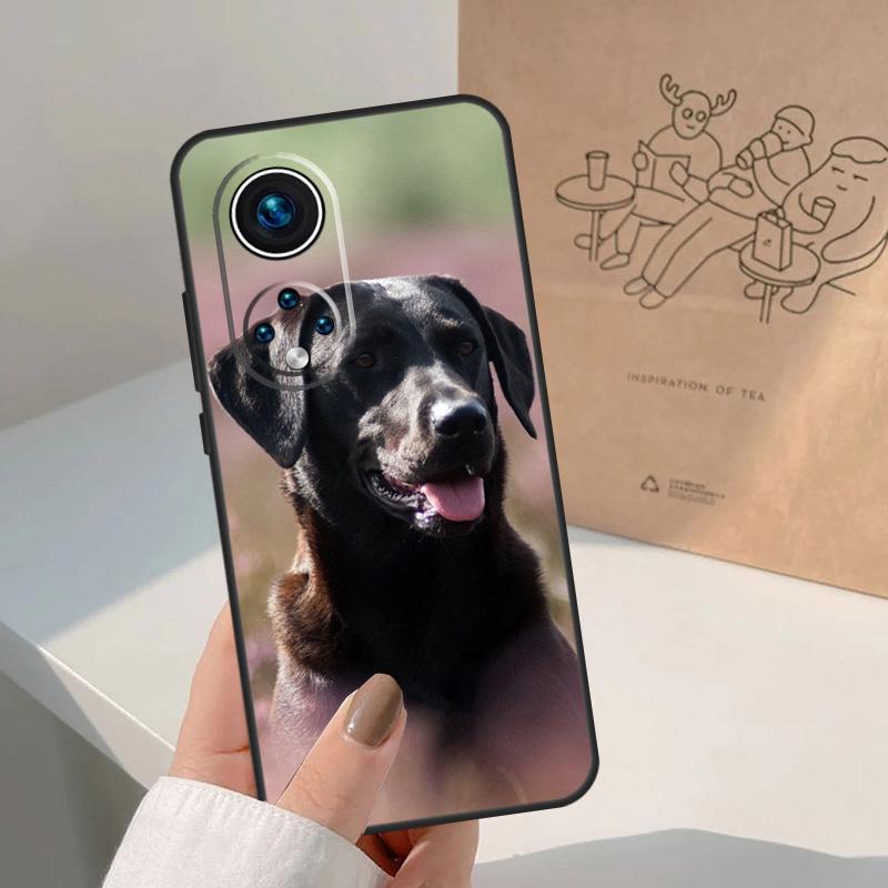 Черный лабрадор-ретривер Животное Собака Для Honor Magic 8 5 6 7 Pro Чехол Для Honor 400 200 Lite 50 70 90 X8c X8b X9a X9b X9c X9d Win