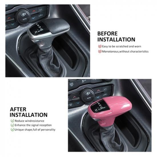 3XPink Gear Shift Knob Trim Decro Cover for Dodge Charger/Challenger/Durango 18+