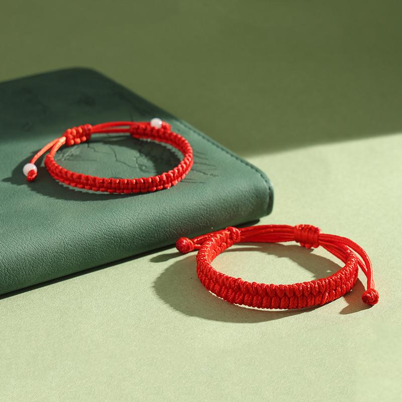 1 шт. Простой плетеный браслет из красной нити, счастливые браслеты Каббалы для защиты, удачи для успеха, амулет, ювелирные украшения, декор