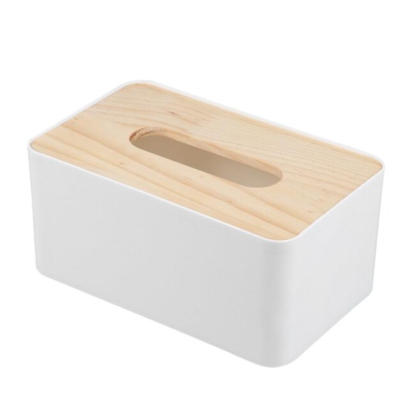 Napkin Box Wooden Covers Toilet Paper Solid Wooden Box Wooden Napkin Simple and Stylish Napkin Dispenser Home Dispenser Car Storage |