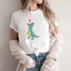 Womens Cute Angry Dinosaur Tshirt Fabric Is Comfortable and Soft Suitable for Daily Wear Vintage Clothes Women Clothes