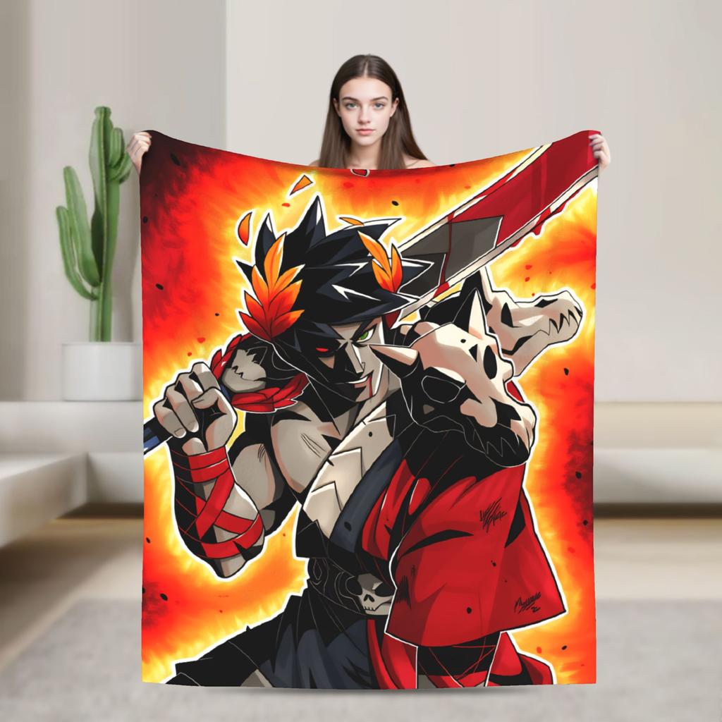 Hades Zagreus Soft Warm Blanket  Travel Office Plush Throw Blanket Funny Living Room Flannel Bedspread Sofa Bed Cover