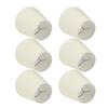6PCS CreamColoured Fabric Cloth Lamp Shade Replacement for E14 Wall Lamp Chandelier Home Decoration
