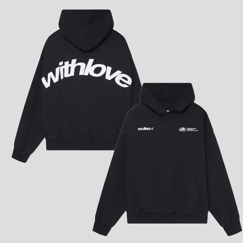 Unisex Trendy Loose-Fit American Letter Hoodie