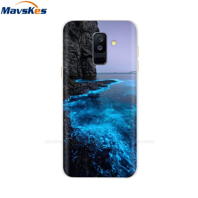 Силиконовый чехол для Samsung Galaxy A6, чехол для двух SIM-карт, Sm A600 A600f, чехол для Samsung A6 Plus A605 A605f, чехол