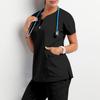 Women's Short Sleeve Scrub Top - Nurse/Surgeon Workwear T-Shirt Gown
