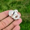 Natural Moonstone Gemstone Stackable Bird White Adjustable Ring 925 Silver