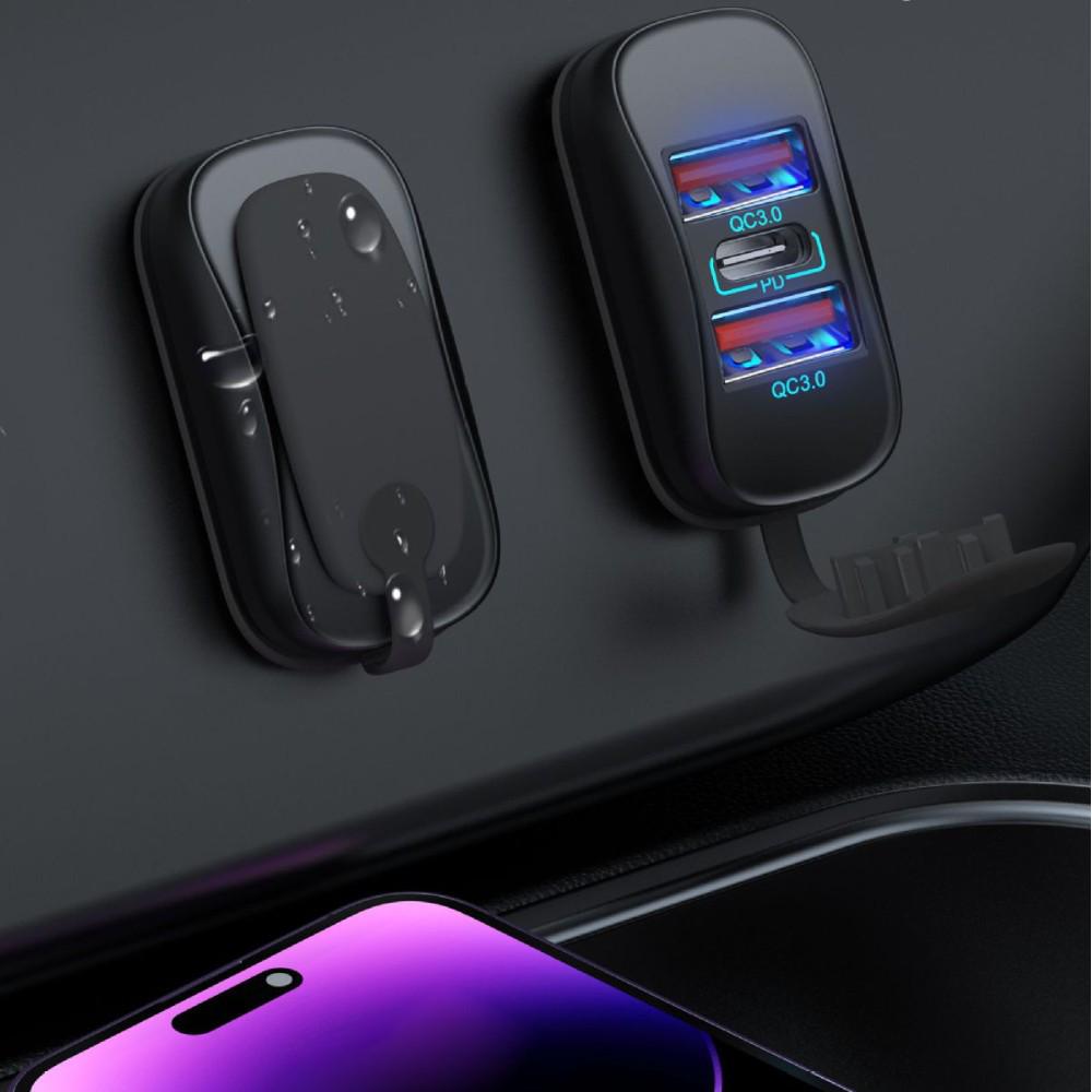 Dual QC+PD Car & Boat Charger for Phones, 12-24V