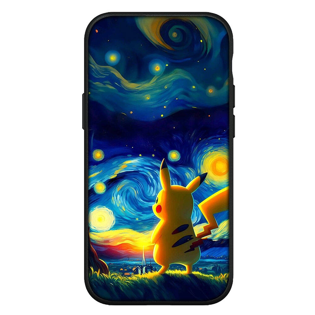 Cover for iPhone 17 16 15 Xiaomi Poco Redmi Note 14 13 12 Pro Max 9 16e Samsung Galaxy S25 S24 S23 OPPO Huawei Charmander Pokemon Pikachu Phone Case
