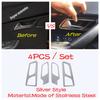 Car Door Handle Catch Panel Audio Speaker Sequ Cover Trim For Peugeot 2008  -  Stainless Steel Accessories Interior