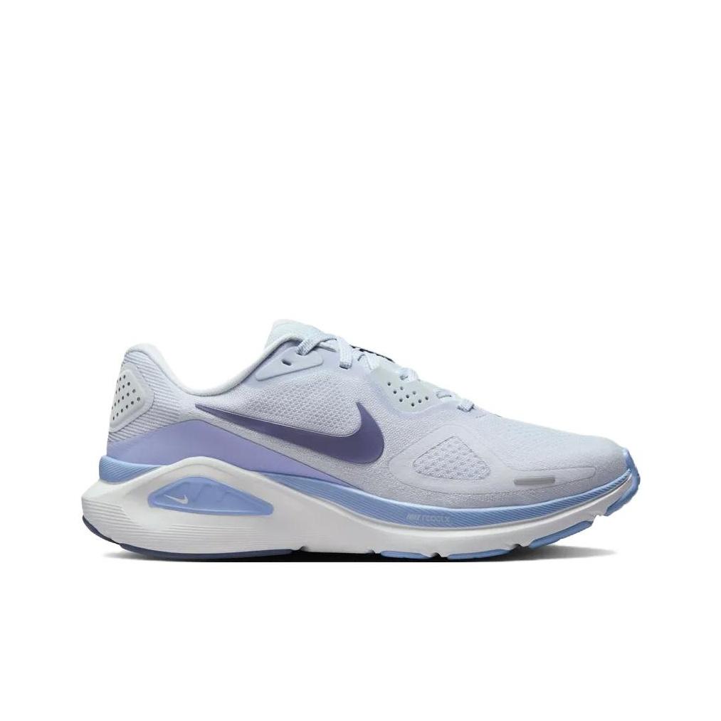 Nike Structure 26 Футбольный серый алюминий Женские кроссовки Синий Белый Мир-индиго HJ1101004