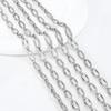 1Meter Stainless Steel Irregular Rectangle Link Chains DIY Jewelry Making Crafts Necklace Findings Handmade Supplies Accessories