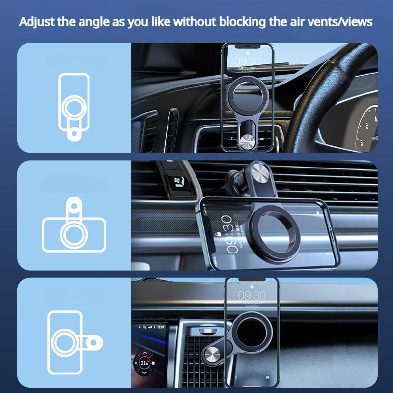 Автомобильный магнитный держатель для телефона, автомобильные аксессуары, вращающийся на 360° кольцевой держатель, мобильная подставка, супер-антитряска, GPS-кронштейн