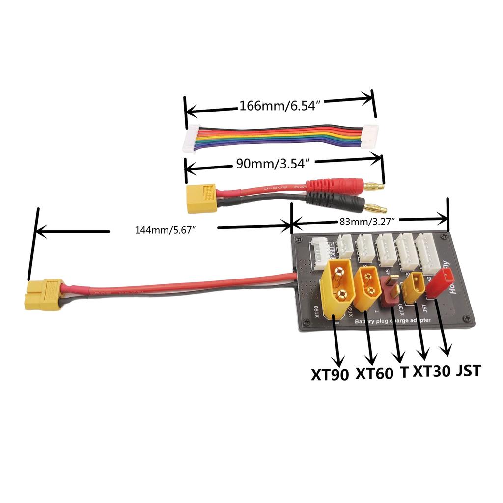 Портативное зарядное устройство XT30 XT60 XT90 JST T-образный разъем LipoBattery Multi Charger 2-6S LipoBattery Parallel Charger Board для Imax B6