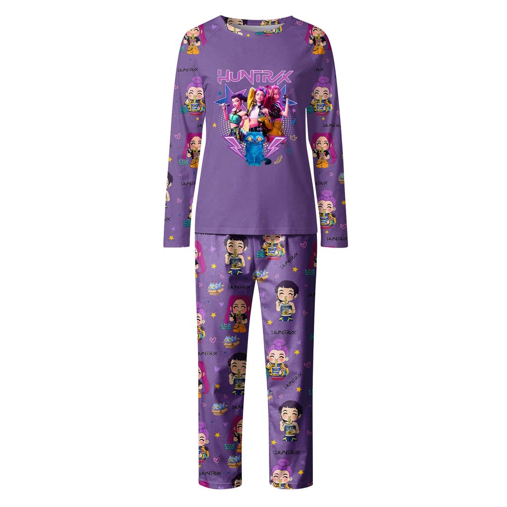 Мультяшный принт с буквами, семейный комплект с длинным рукавом, костюм родитель-ребенок, домашний костюм, осень