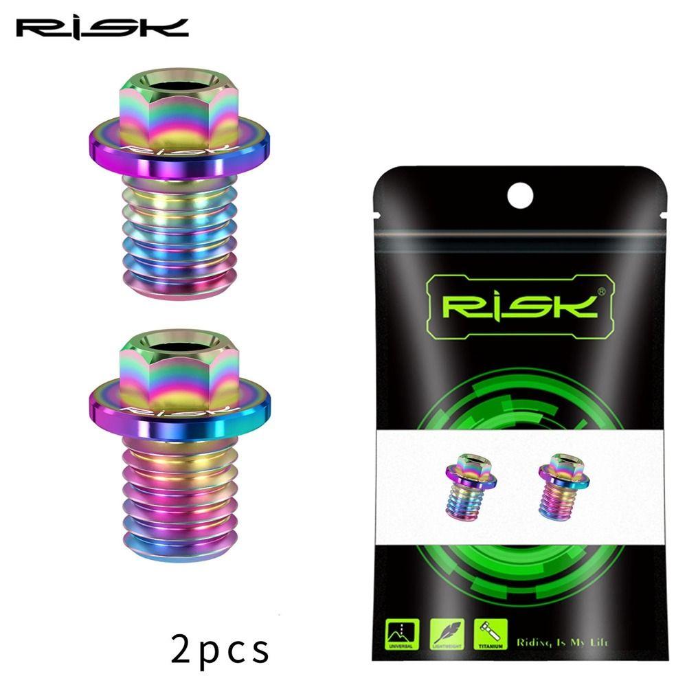 RISK 2шт Титановые Болты для прокачки тормозов/Запорный винт для гидролинии шоссейного велосипеда Для SHIMANO R7020 R8020 R8070 R8170 R9170 Велосипедные запчасти