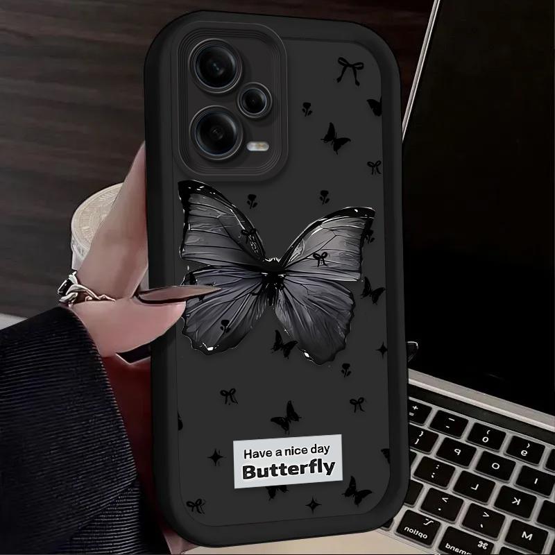 Retro Butterfly Phone Case For IPhone 16 13 15 11 12 14 17 Pro Max Case 17 Air 15 Plus Shockproof Cover Silicone Soft Fundas