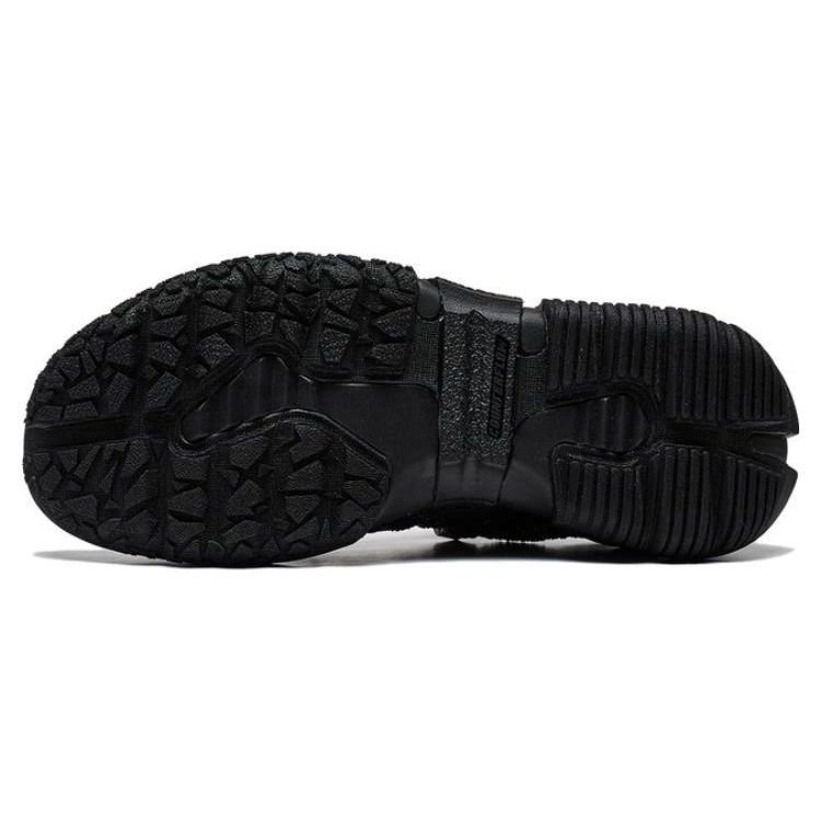 LiNing Linchuan Lite Fabric Synthetic Leather Shock Absorbing Non-Slip Wear-Resistant Low-Top Casual Shoes Women Casual Shoes Black AGLT082-8