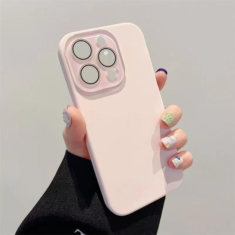 Новый жидкий силикон подходит для чехла мобильного телефона Apple 11promax, линза полностью закрыта, iphone11 однотонный 11pro.