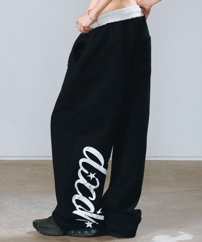 D.XO.H Not Good, Obi Contrast Pants Black/White