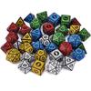 7 шт./набор RPG многогранные игральные кости ретро резной узор D4 D6 D8 D10 D12 D20 DND ролевые настольные игры