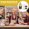 Набор для ремонта фарфора Керамический клей Ремонтный клейкий набор Водостойкий клей для блюдец ваз скульптур миски туалетной тарелки