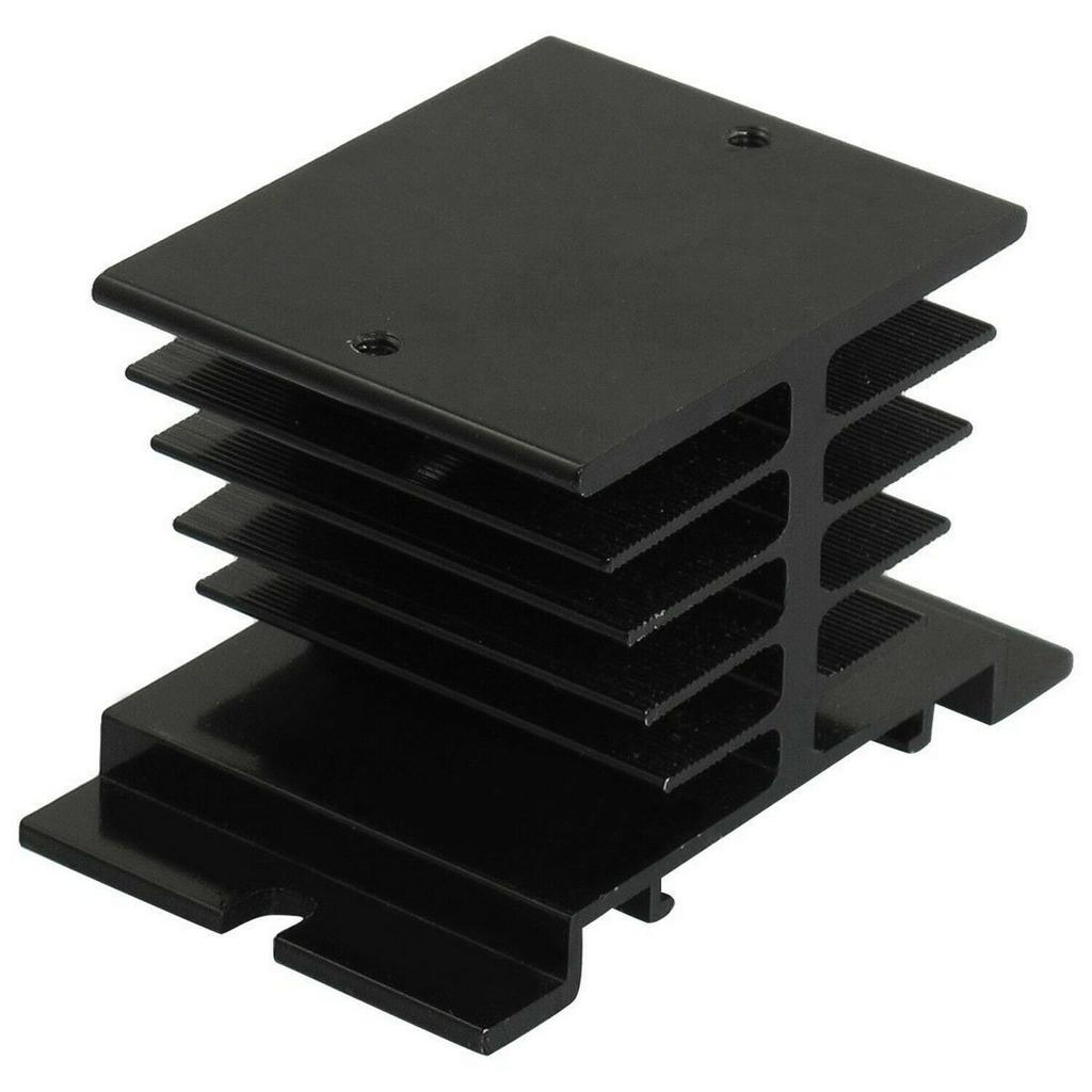 Aluminum Heat Sink SSR Dissipation for Single Phase Solid State Relay 10A-40A