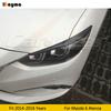 Накладка-стикер "Бровь" фары из углеродного волокна для Mazda 6 Atenza 2014 - 2016 M6 Стекловолокно грунтовка бровь