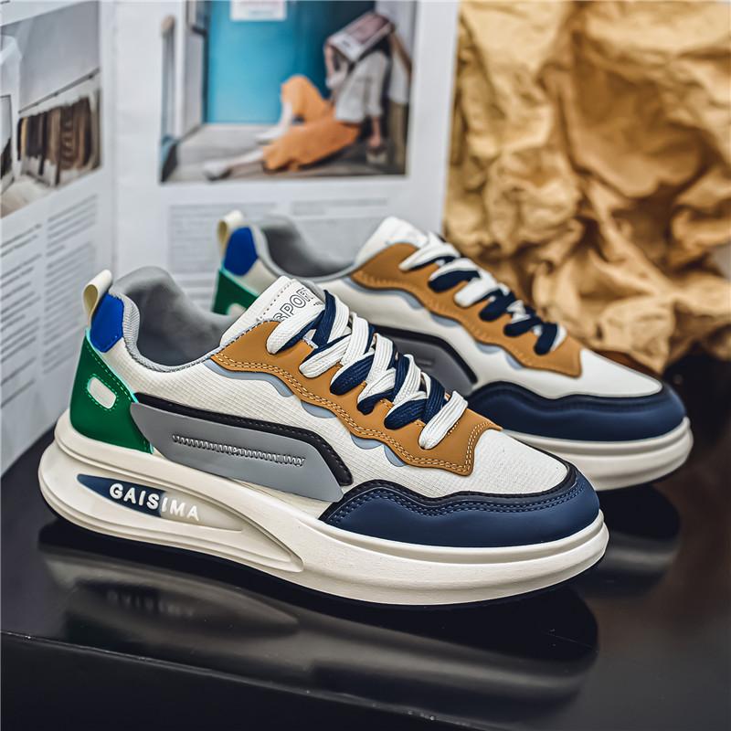 Новая мода мужская обувь Four Seasons удобная обувь для студентов и мальчиков трендовые мягкие подошвы дышащие повседневные кроссовки для бега