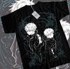 Футболка Годжо Сатору Мегуми Jujutsu Kaisen Юдзи Сукуна Аниме Черная Футболка Все Размеры Унисекс Футболка