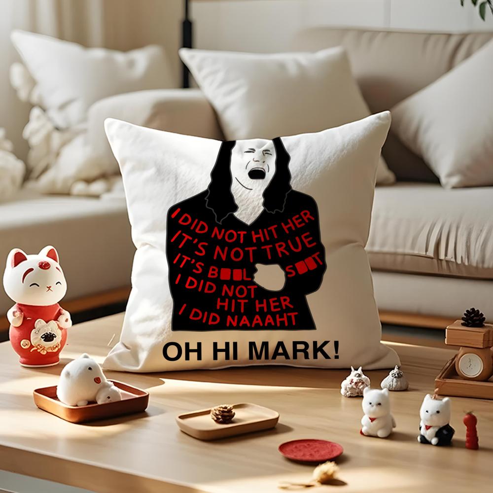 Наволочка Room TTommy Wiseau Антипылевой чехол для подушки Невидимая молния Шелковистый короткий плюш Чехол для диванной подушки