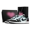 Air Jordan 1 Мятно-голубые, Низкие кроссовки Heart Box Винтажные Баскетбольные кроссовки Женские Черно-бело-голубые DC0774-101(Команда773--)