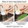 Foldable Sink Splash Guard Leaf Shape Splashboard Protector Sink Water Baffle  Bathroom Vanity