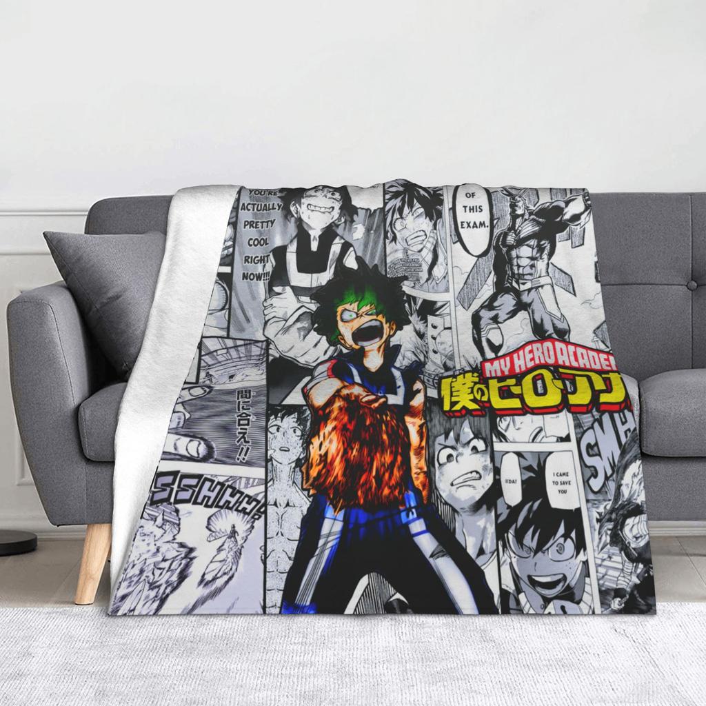 Пледы с изображением Химико Тоги из My Hero Academia, флисовые, для весны и осени, портативные, супермягкие, для постельного белья, спальни, покрывала